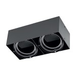 PIREO II sufitowa oprawa natynkowa podwójna czarna GTV