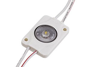Moduł LED 1W barwa biała 6500K z soczewką 170° łańcuch 30 szt.