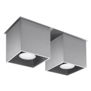 Plafon QUAD 2 szary SL.0064 Sollux Lighting