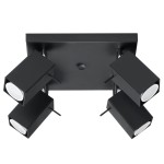 Plafon MERIDA 4 czarny SL.0102 Sollux Lighting