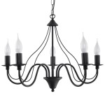 Żyrandol MINERWA 5 czarny SL.0218 Sollux Lighting