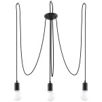 Żyrandol EDISON 3 czarny SL.0370 Sollux Lighting