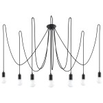 Żyrandol EDISON 7 czarny SL.0372 Sollux Lighting