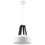 Lampa wisząca CASCO biała/czarna SL.0387 Sollux Lighting