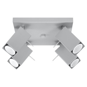 Plafon MERIDA 4 szary SL.0458 Sollux Lighting