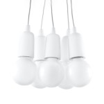 Lampa wisząca DIEGO 5 biała SL.0571 Sollux Lighting