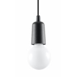 Lampa wisząca DIEGO 1 czarna SL.0572 Sollux Lighting