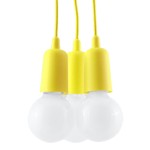 Lampa wisząca DIEGO 3 żółta SL.0579 Sollux Lighting