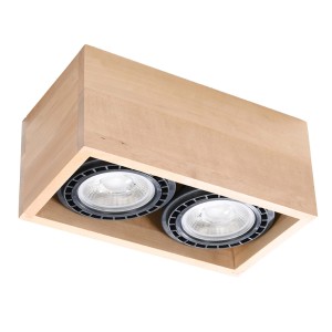 Plafon QUATRO 2 naturalne drewno SL.0916 Sollux Lighting