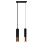 Lampa wisząca LOOPEZ 2 czarny/miedź SL.0947 Sollux Lighting