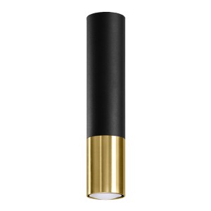 Plafon LOOPEZ czarny/złoty SL.0951 Sollux Lighting