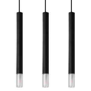 Lampa wisząca WEZYR 3 czarna SL.0962 Sollux Lighting