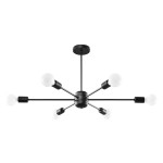 Żyrandol LANGO 6 czarny SL.1023 Sollux Lighting