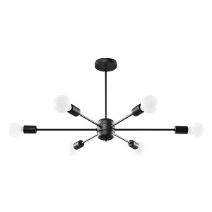 Żyrandol LANGO 6 czarny SL.1023 Sollux Lighting