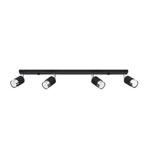 Plafon NERO 4 czarny/chrom SL.1067 Sollux Lighting