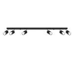 Plafon NERO 6 czarny/chrom SL.1068 Sollux Lighting