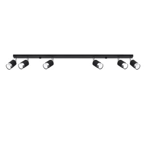 Plafon NERO 6 czarny/chrom SL.1068 Sollux Lighting
