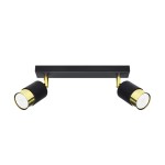 Plafon NERO 2 czarny/złoty SL.1070 Sollux Lighting