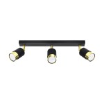Plafon NERO 3 czarny/złoty SL.1071 Sollux Lighting