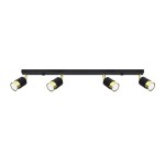 Plafon NERO 4 czarny/złoty SL.1072 Sollux Lighting