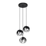 Lampa wisząca TULOS 3P czarna SL.1088 Sollux Lighting
