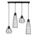 Lampa wisząca SUBA 4L czarna SL.1167 Sollux Lighting