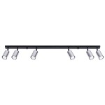 Plafon WINX 6L czarny/chrom SL.1372 Sollux Lighting