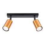 Plafon WINX 2 czarny/miedź SL.1375 Sollux Lighting