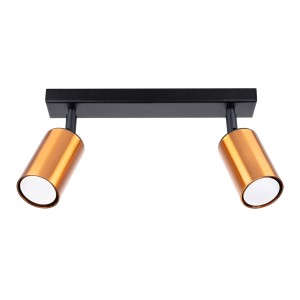 Plafon WINX 2 czarny/miedź SL.1375 Sollux Lighting