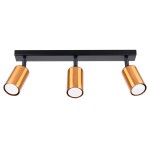 Plafon WINX 3 czarny/miedź SL.1376 Sollux Lighting