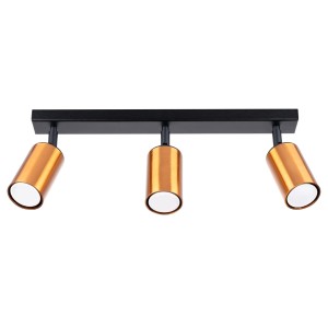 Plafon WINX 3 czarny/miedź SL.1376 Sollux Lighting