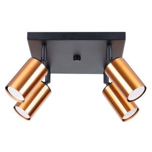 Plafon WINX 4 czarny/miedź SL.1378 Sollux Lighting
