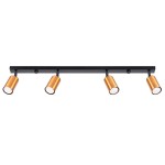 Plafon WINX 4L czarny/miedź SL.1379 Sollux Lighting