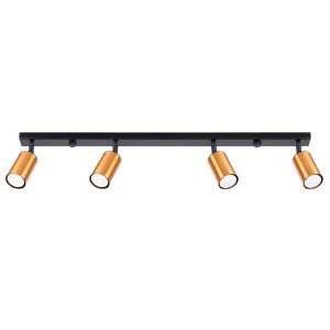 Plafon WINX 4L czarny/miedź SL.1379 Sollux Lighting