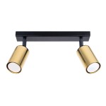Plafon WINX 2 czarny/złoty SL.1383 Sollux Lighting