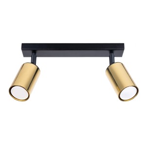 Plafon WINX 2 czarny/złoty SL.1383 Sollux Lighting