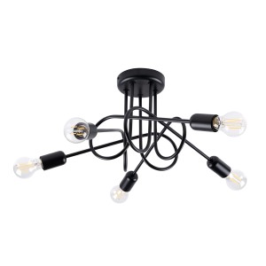 Plafon LOOP 5 czarny SL.1435 Sollux Lighting