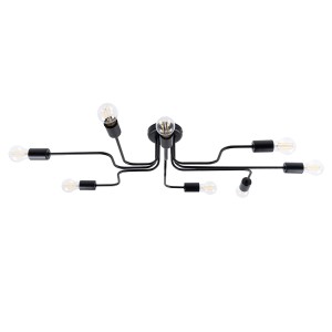 Plafon VECTOR 8 czarny SL.1448 Sollux Lighting