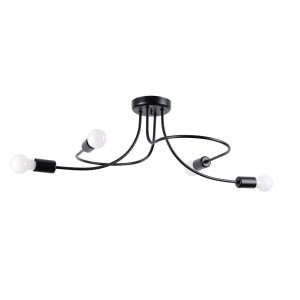 Żyrandol LEVAR 4 czarny SL.1455 Sollux Lighting