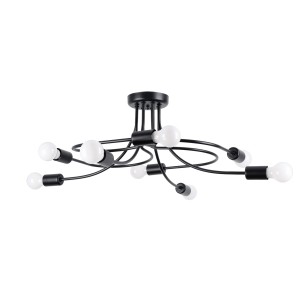 Żyrandol LEVAR 8 czarny SL.1457 Sollux Lighting