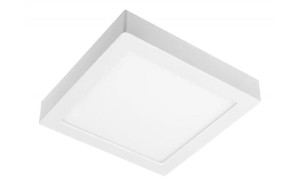 BOLERO oprawa LED 18W 3000K/4000K/6400K kwadratowa biała 2w1 natynkowa/wpuszczana IP40 GTV