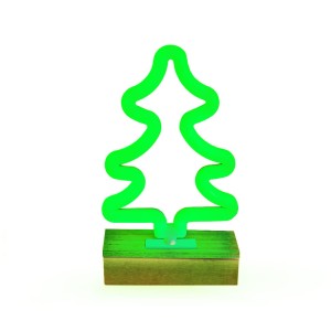 Neon Wood Stand LED CHOINKA zielona FLNW03 Forever Light