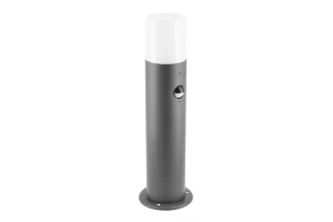 Oprawa ogrodowa CORTA-P PIR 40, E27, MAX.25W, AC220-240V, IP44, słupek, grafitowy GTV