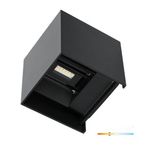 Kinkiet ogrodowy LED QUERK 2x3W 3000K IP54 czarny LED2B