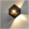 Kinkiet ogrodowy LED QUERK 2x3W 3000K IP54 czarny LED2B