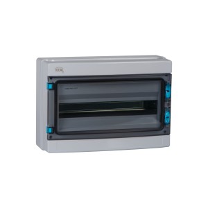 Rozdzielnica natynkowa KDB-IP65-S18T dł. 410 szer.140 wys.285 kolor szary 38453 Ideal TS