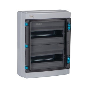 Rozdzielnica natynkowa KDB-IP65-S26T dł. 323 szer.140 wys.420 kolor szary 38454 Ideal TS