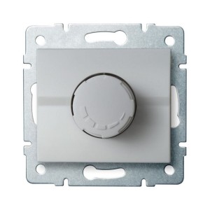 LOGI 02-1160-143 srebrny ściemniacz obrotowy 500W z filtrem 25201 Kanlux