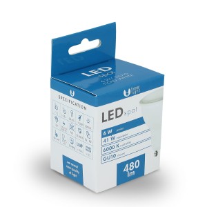 Żarówka LED GU10 6W 230V 6000K biała zimna 480lm 97373 Forever Light