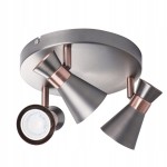 MILENO EL-3O ASR-AN oprawa ścienno-sufitowa srebrno-miedziana 29113 Kanlux